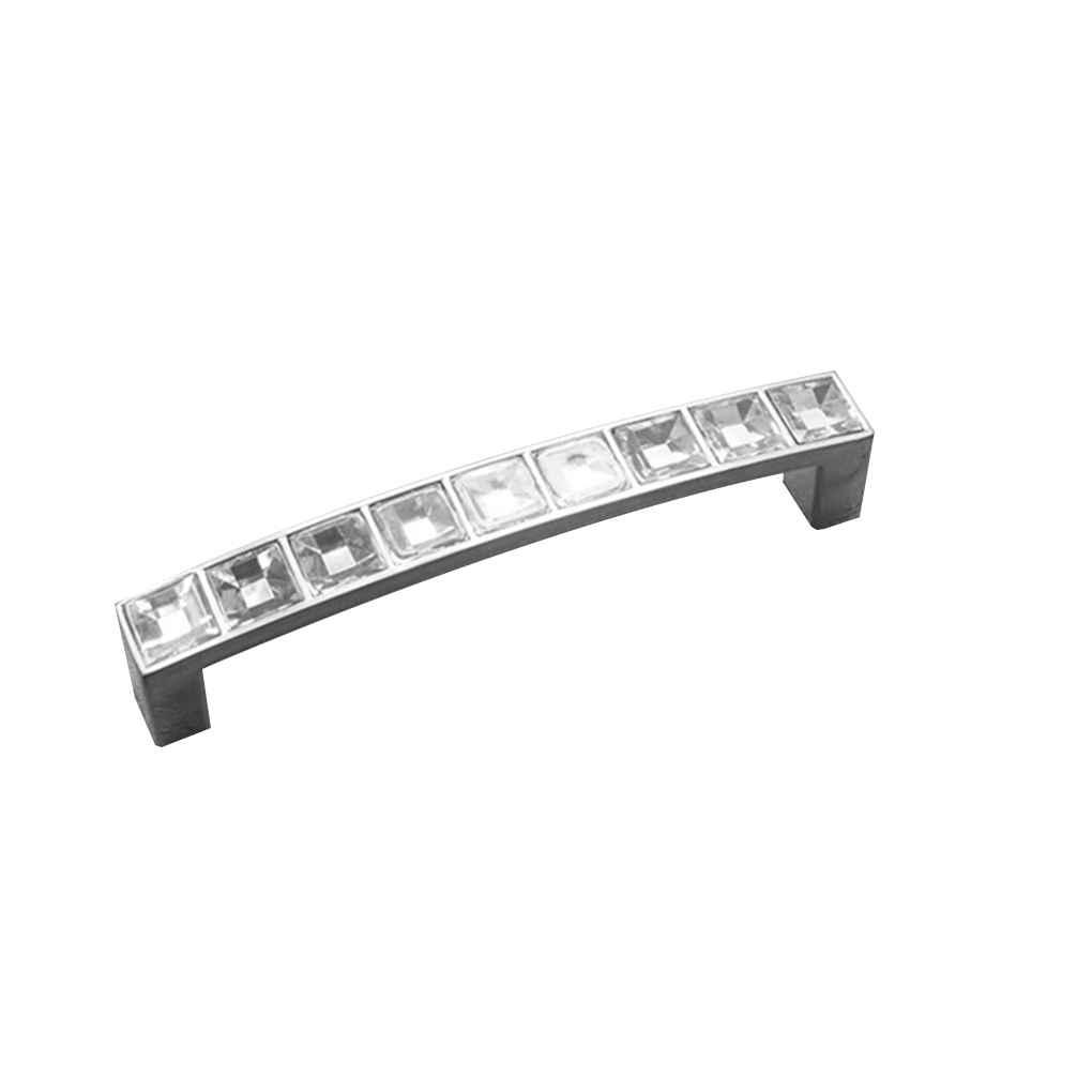 Modern Crystal Diamond Door Knob Kitchen Cabinet Cupboard Drawer Pull Handle