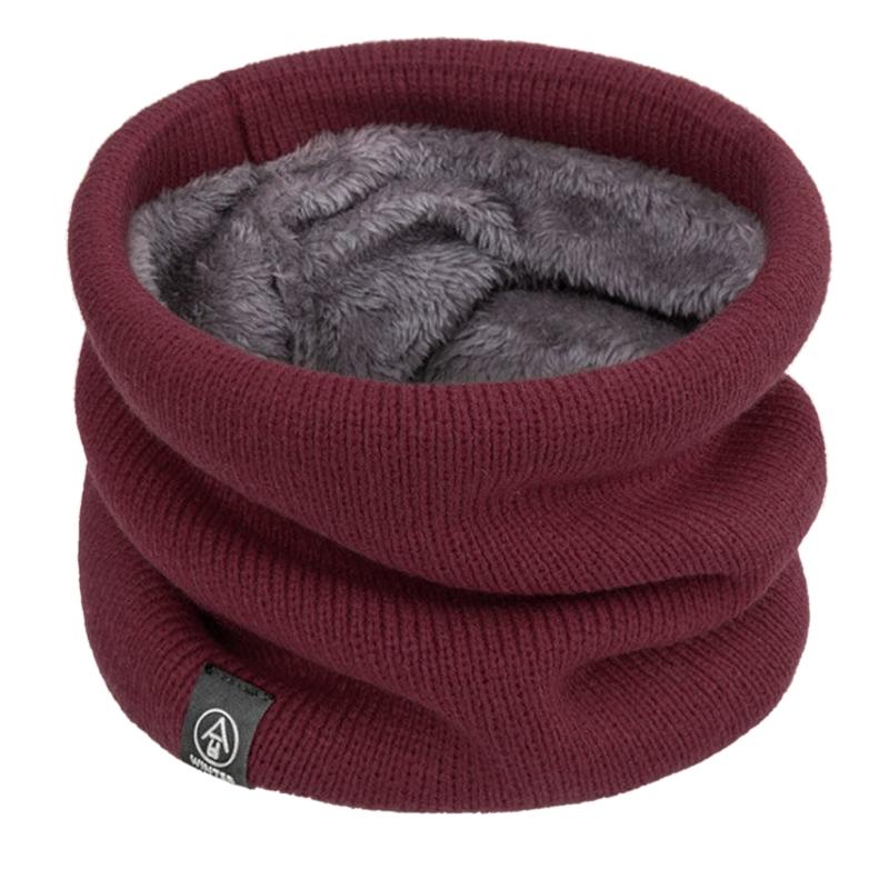 Soft Knitted Neck Warmer Winter Skating Running Warm Scarves Neck Gaiter Face Cover Thick Windproof Scarves Durable
