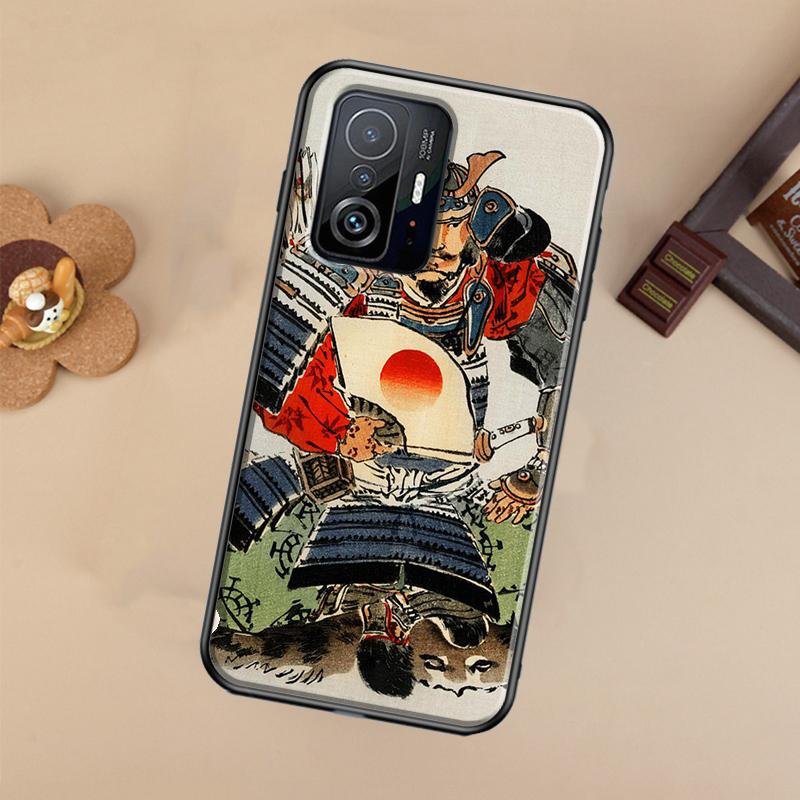 Japanese Samurai Warrior Case For Xiaomi POCO X7 Pro X3 X5 X6 F3 F5 F6 M6 Pro 11T 12T 13T 14T Pro 13 14 Ultra Cover
