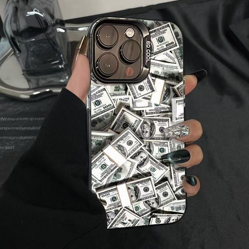 The new US dollar bill applies to Apple 15promax mobile phone case iPhone16 cartoon 11 hard 14/13/14 PROMAX