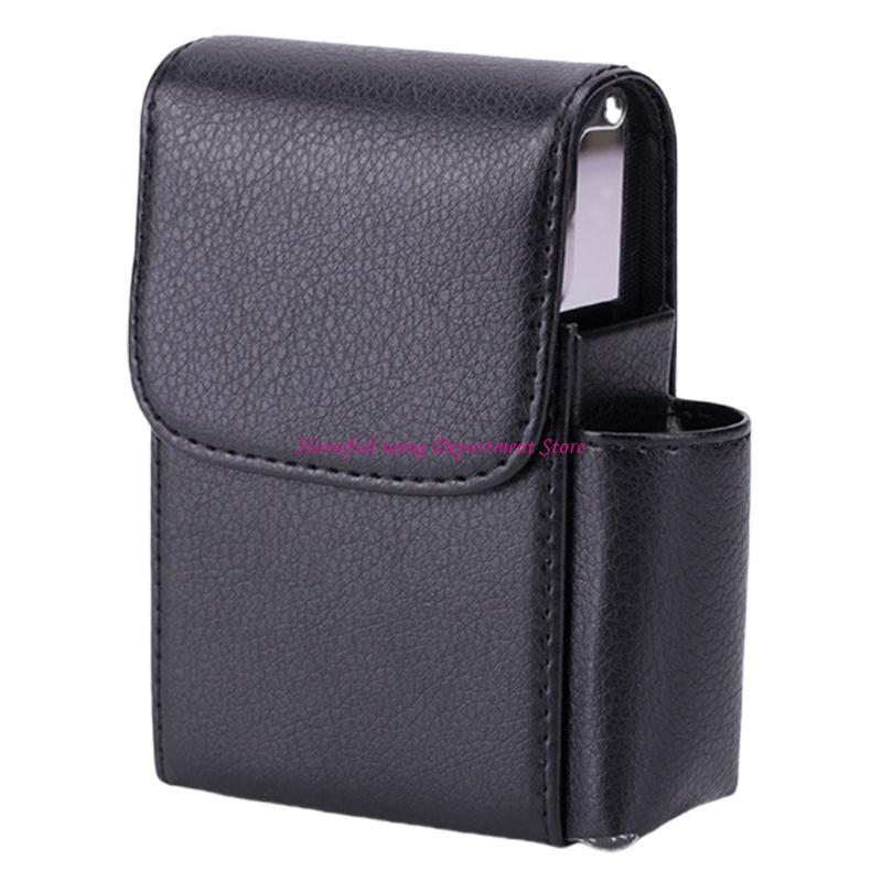 PU Leather Cigarettes Storage Case Portable Holder Pocket Multifunctional Cigarettes for Daily Use