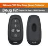 Silicone Key Fob Cover Fit for Hyundai Sonata Santa Fe Tucson Ioniq Palisade Santa Cruz Smart 5 Buttons | Car Accessories | Remote Key Protection