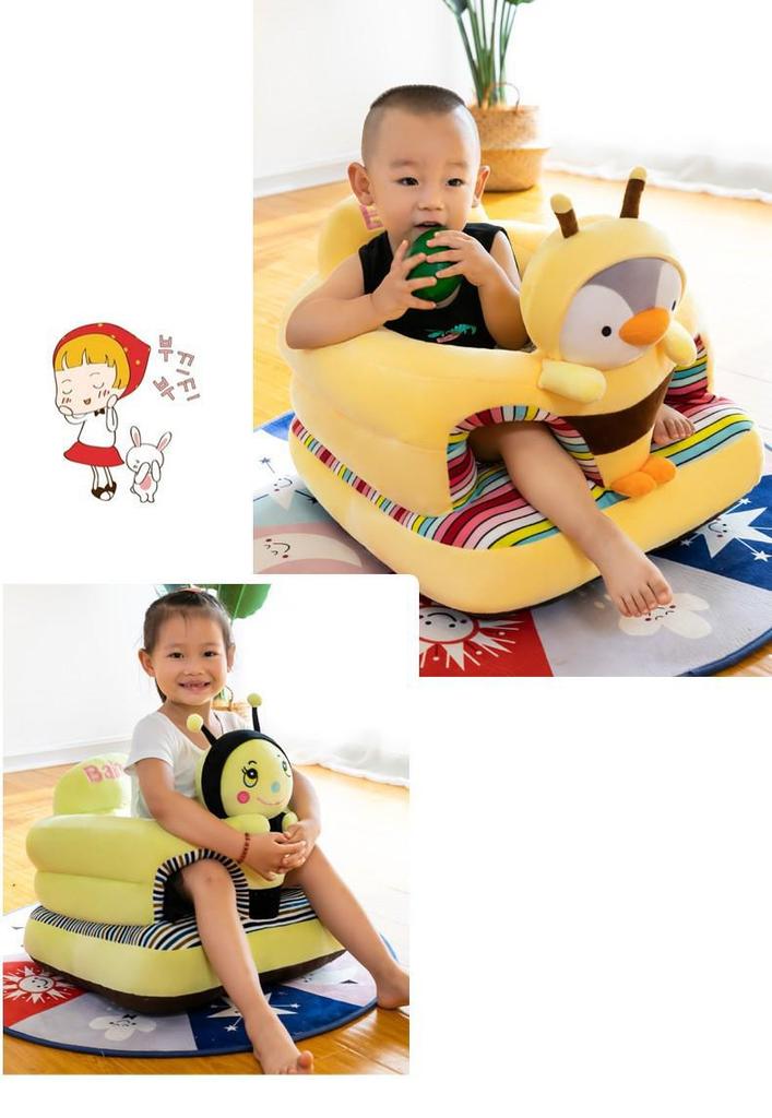 Plush Cartoon Baby Training Seat: Children's Safety Backrest Sofa