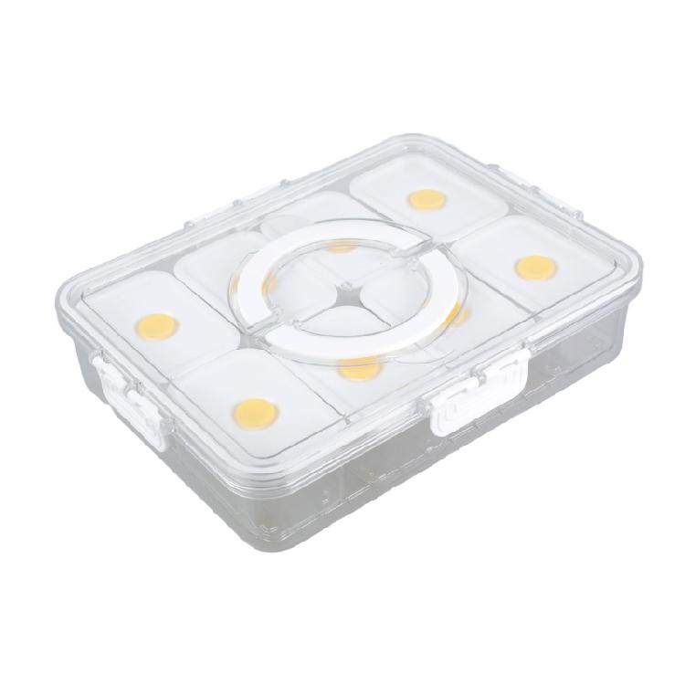 

Clear Plastic Food Airtight Box With Tight Lid Kitchen Preps Container For Outdoor Activity Picnics Supplies Storage 1