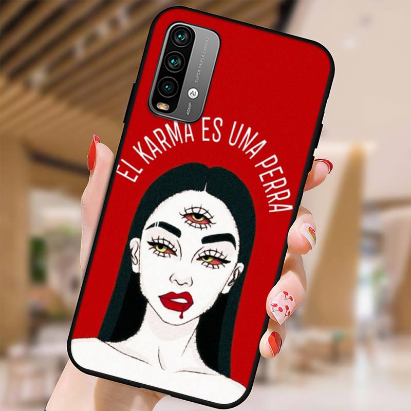 Aesthetic Devil Woman Bad Girl Phone Case For Xiaomi9 10 11PRO LITE Redmi NOTE7 8 9 10A PRO K40 Poco3 Shell