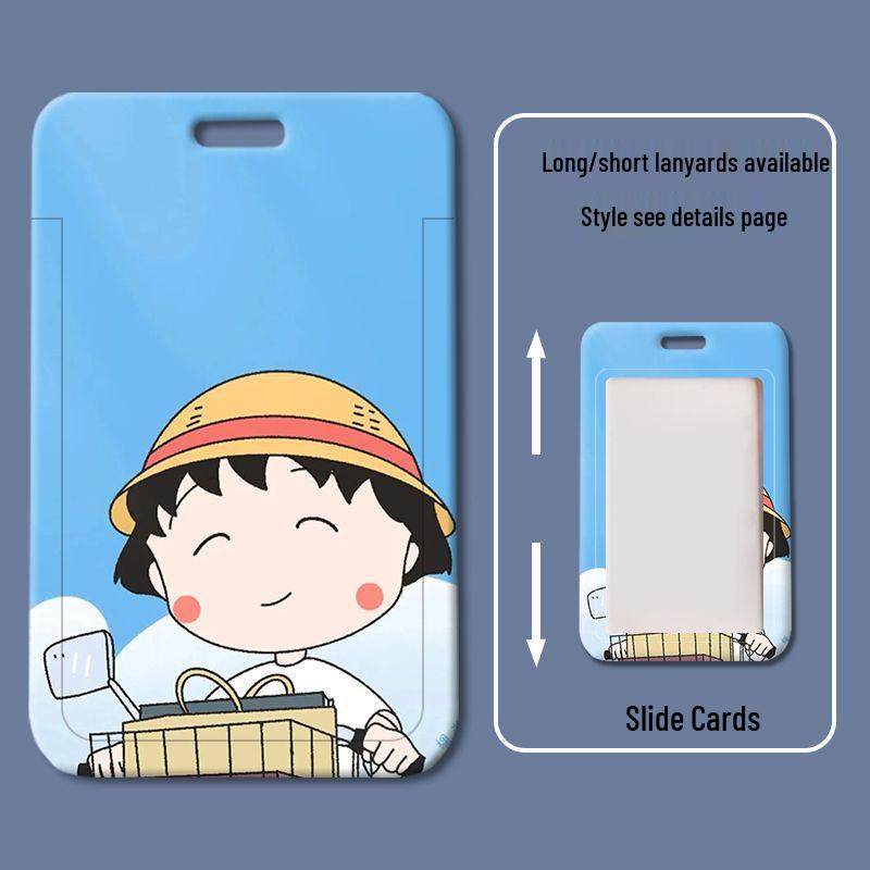 Chibi Maruko-chan Student/Work ID and Meal Card Holder