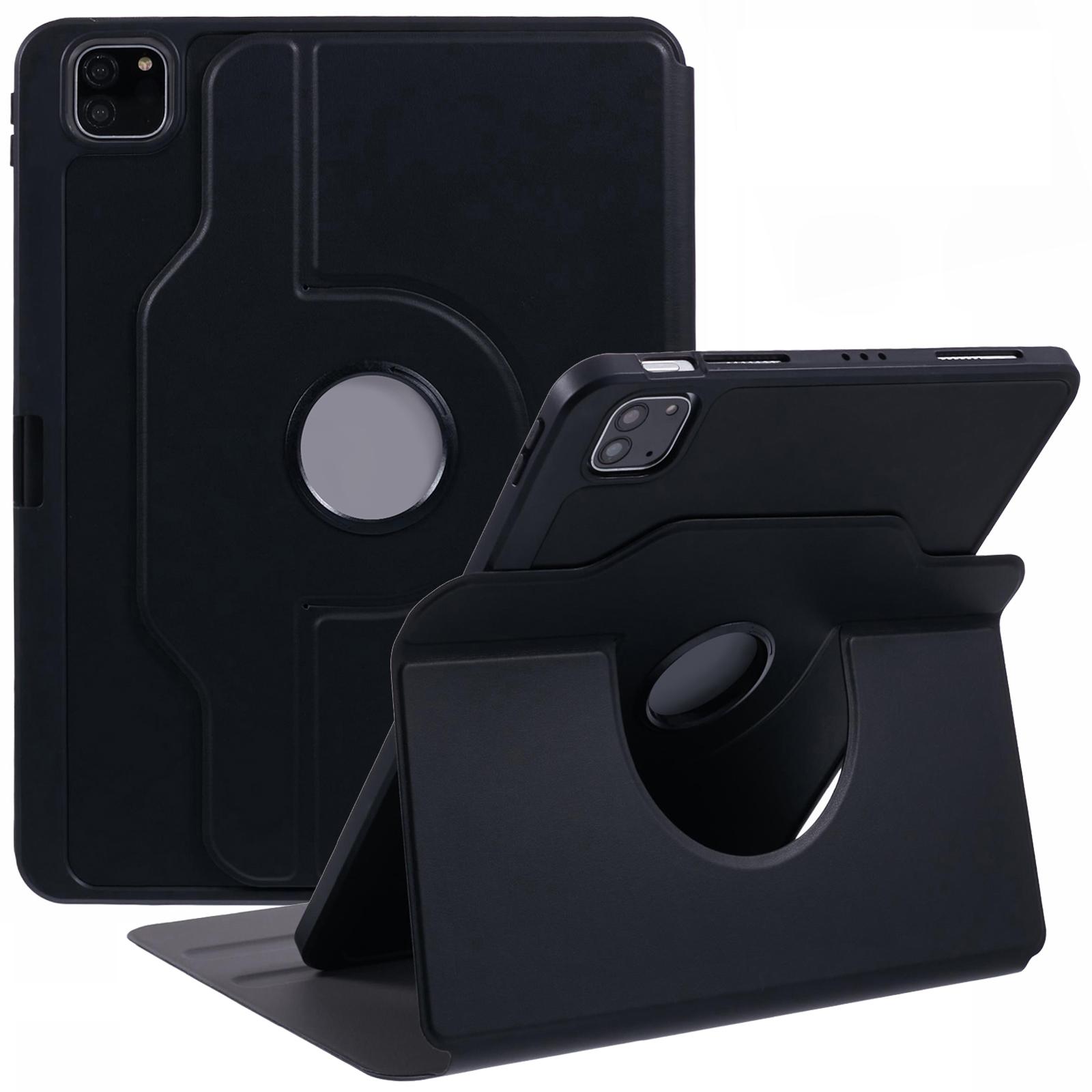 

Для iPad Эйр 11 (2025)/(2024)/Воздух (2022)/(2020)/Про 11 (2022)/(2021)/(2020)/(2018) Чехол-подставка из кожи для планшета Black