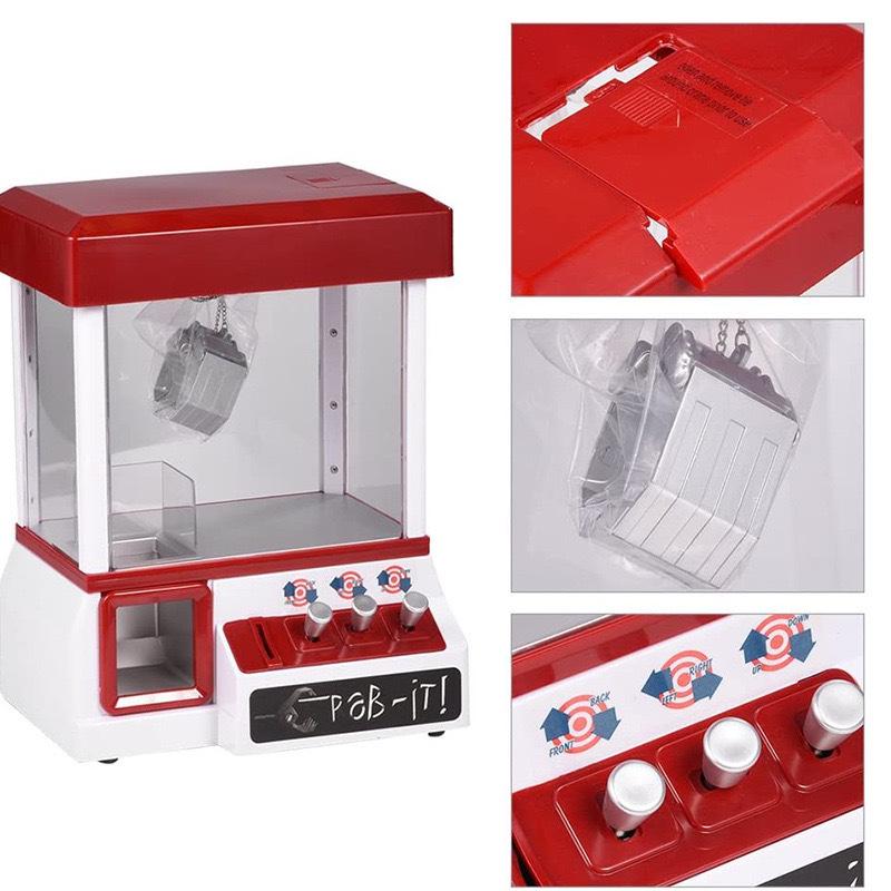 Children's Coin-operated Mini Claw Machine with Music - Large Size Toy for Catching Dolls