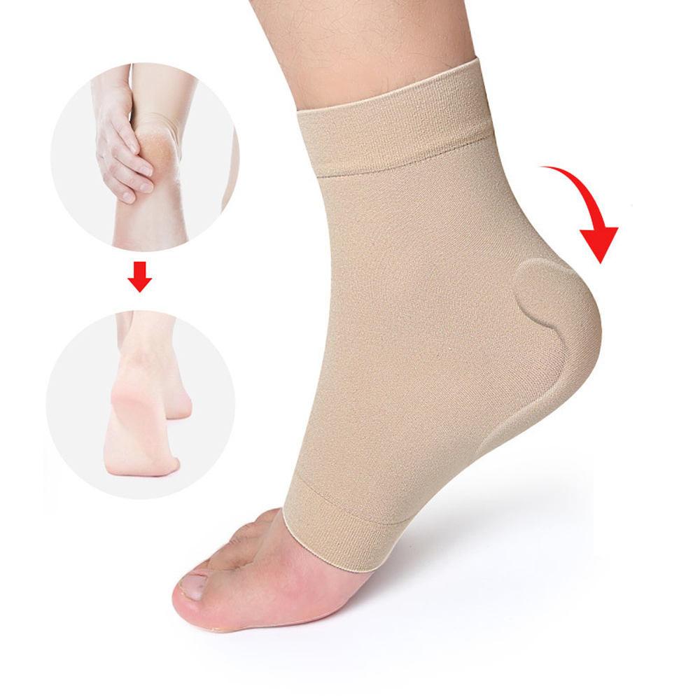 1 Pair Gel Pads Ice Skating Padded Protection Socks Malleolar Sleeves Protection of Front Foot Shin Achilles Tendon Heel  Socks