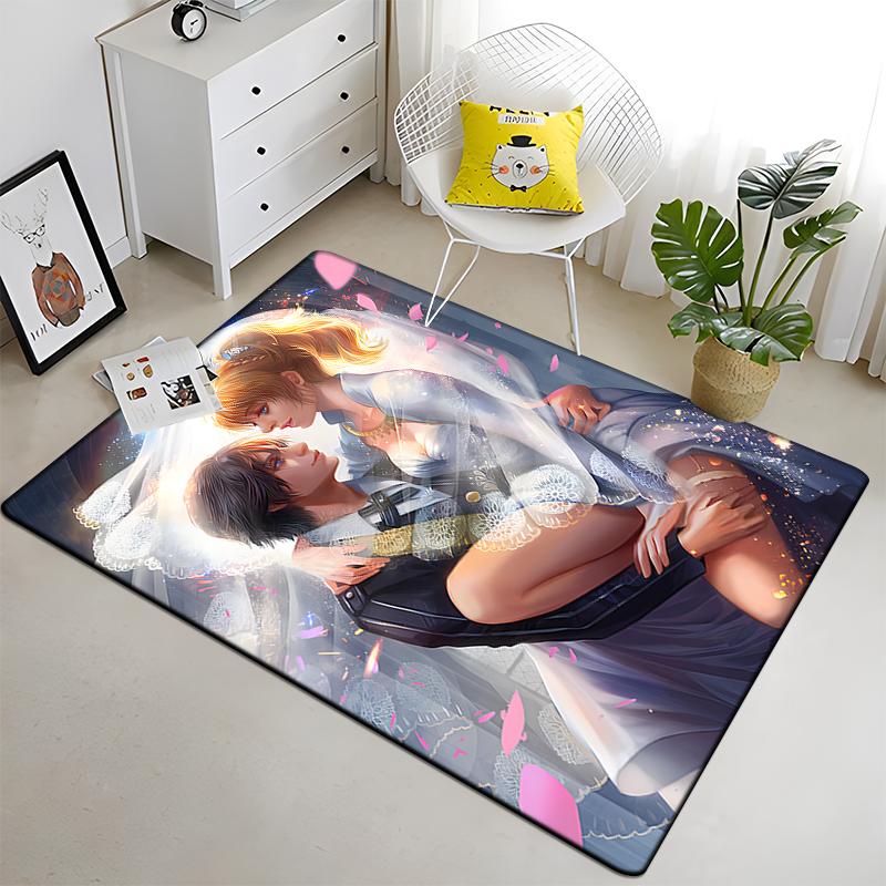 Final Fantasy Carpet Art Printed Living Room Bedroom Children's Rugs Soft Kitchen Area Rug Non-slip Flannel Carpet Floor Mat
