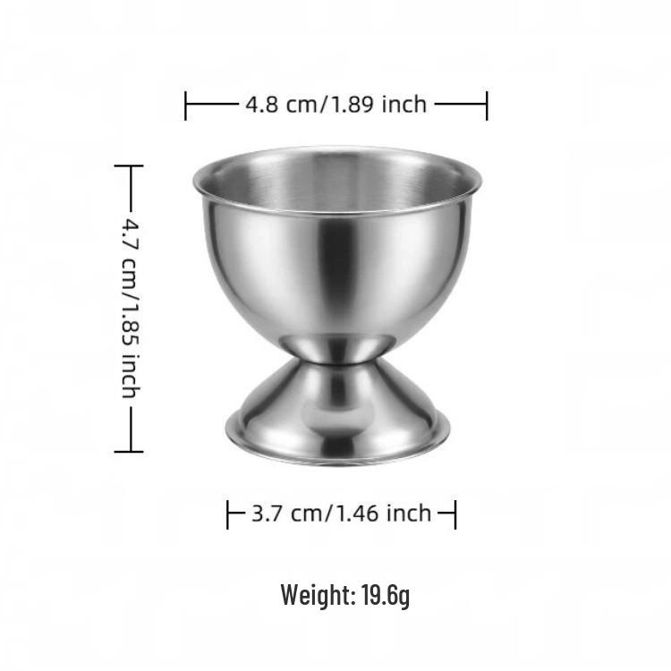 Stainless Steel Egg Tray & Holder, Small Wine & Baijiu Cup for Restaurants