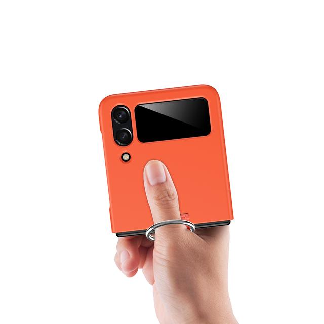 Fall Protection Fashion Portable Ring Holder Case For Samsung Galaxy Z Flip4 Flip 4 Flip3 Flip 3 5g Slim Lightweight Cover