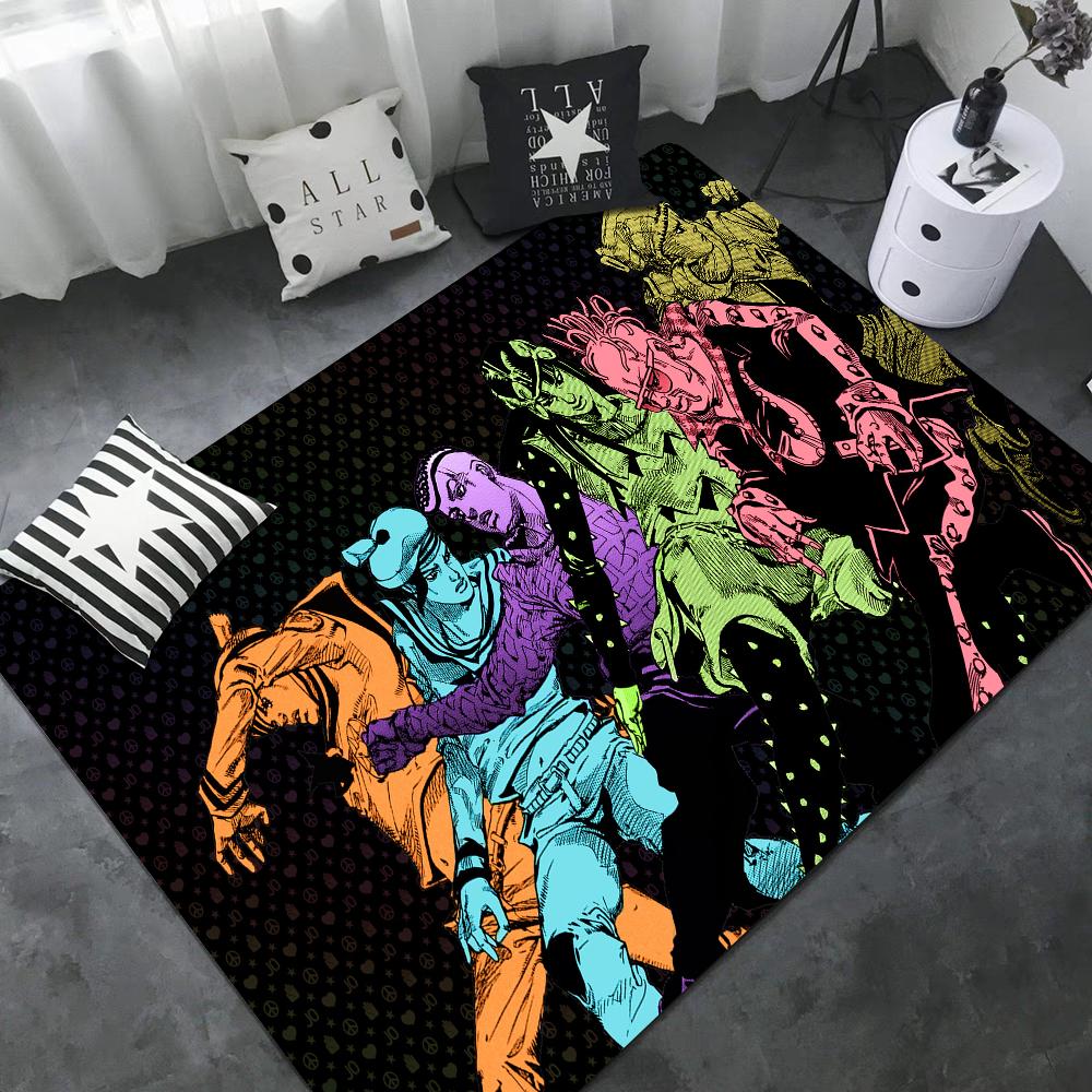 Carpet JoJo S Bizarre Adventure Door Mat Kids Room Bedroom Decoration Balcony Anti-Slip Doormat Living Room Household Carpets
