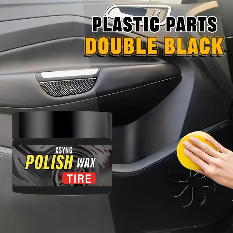 Automotive Plastic and Leather Renewal Paste, Multi-surface Car Care Kit, Leather Seat Polishing Wax, Plastic Trim Aging Restore