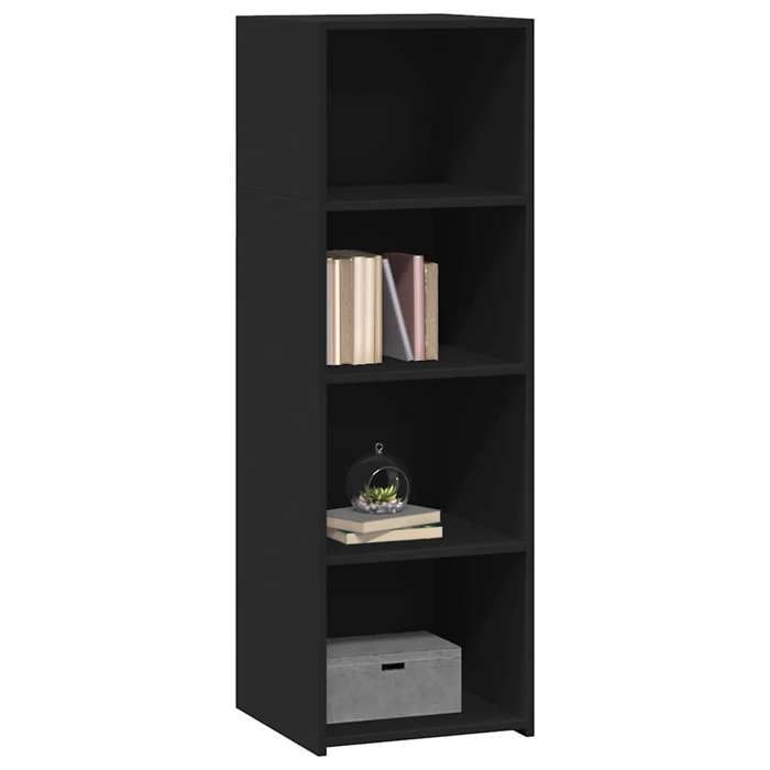 VidaXL Buffet noir 40x41x124 cm bois d'ingénierie 846384