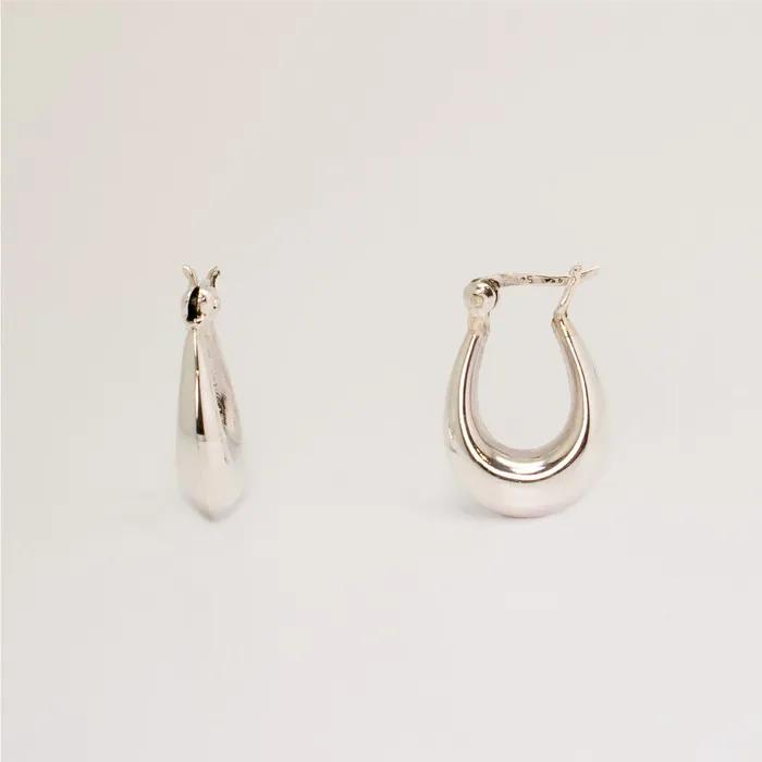 HR 18E_Bold Ring Earring (Silver 925)