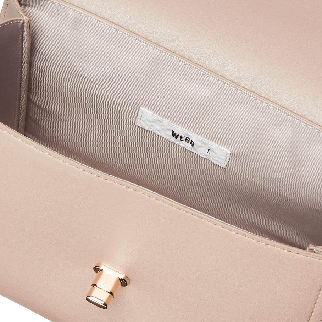 WEGO Scallop Shoulder Ita Clear Deco Oshikatsu Oshikatsu Oshikatsu Live Everyday Korean Beige 2-Way Bag, Bag, Bag, Bag, Bag, Bag, Bag, Goods, Bag,