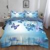 Doublesided Duvet Cover Fantasy Art Watercolor Butterfly Microfibre Bedding Sets, Bedding Fantasy Butterfly Duvet Cover Sets