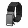 Trendy Men’s Canvas Belt – Smooth  Nylon Belt, Casual Adjustable Waist Belt for Outdoor, Work, and Daily Fashion