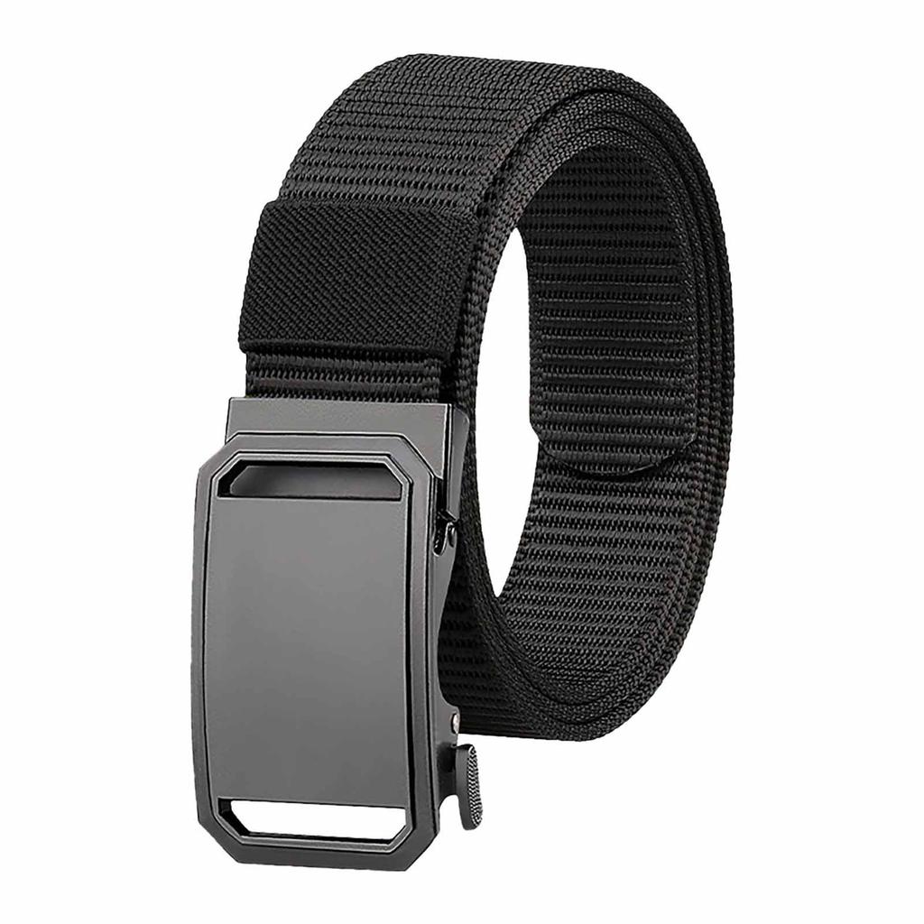 Trendy Men’s Canvas Belt – Smooth Nylon Belt, Casual Adjustable Waist Belt for Outdoor, Work, and Daily Fashion