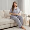 Milk silk pajamas set women's solid color short-sleeved trousers lapel bow loungewear two-piece set can be worn outside