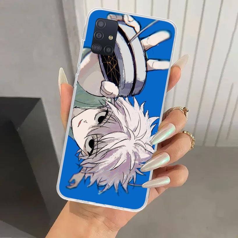 Killua Hunter HXH Phone Case for Samsung Galaxy A52 A32 A22 A12 A02S A50S A30S A10S Note 20 Ultra 10 Plus S10 A31 A20 A71 A72 Ga