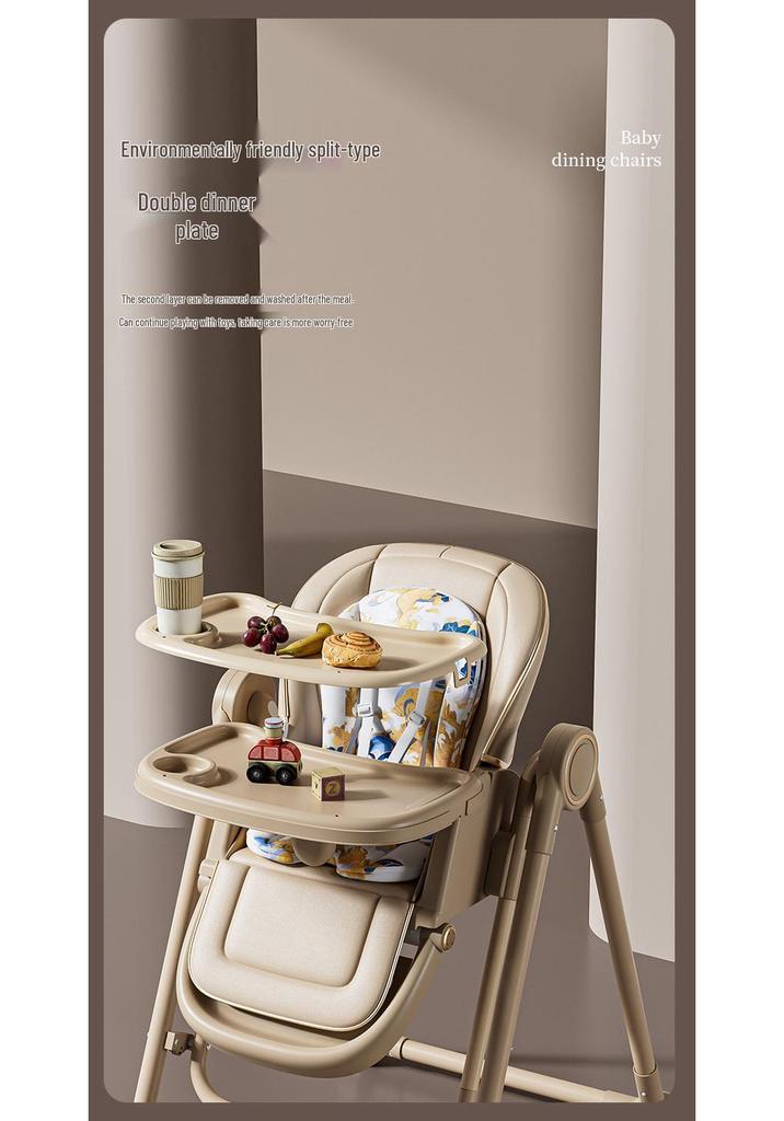 Adjustable Foldable High Chair & Portable Infant Dining Seat