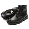Xunzhanying Men's Winter Steel Toe Wool-Lined Leather Boots
