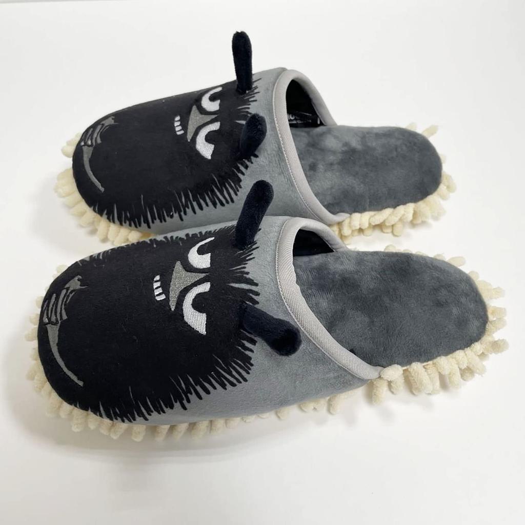 Moomin Mop Slippers, Gray, 22-25cm