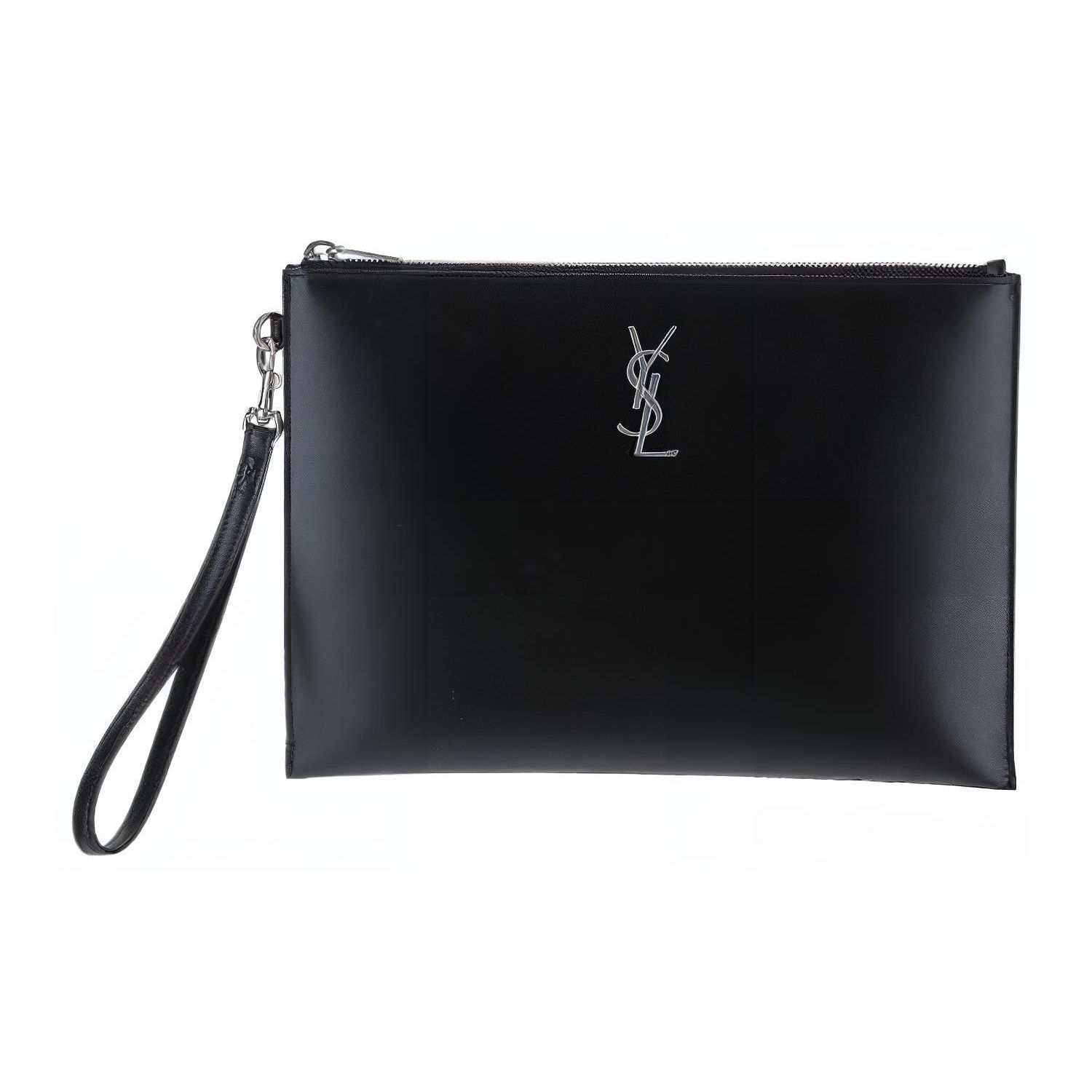 

Saint Laurent IPad Pouch Black Men Pouches 667686-0SX0E-1000 Basic Set (Bag+Dust Bag)