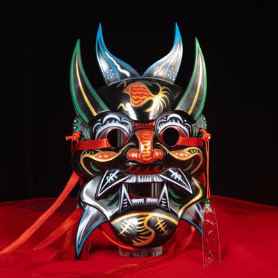 New Temple Fair Party Painting Nuo Opera Mask COS Carving ABS Mask Full Face National Style Props