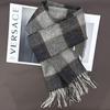 Unisex British Plaid Wool Scarf - Warm, Versatile Snood for Autumn/Winter