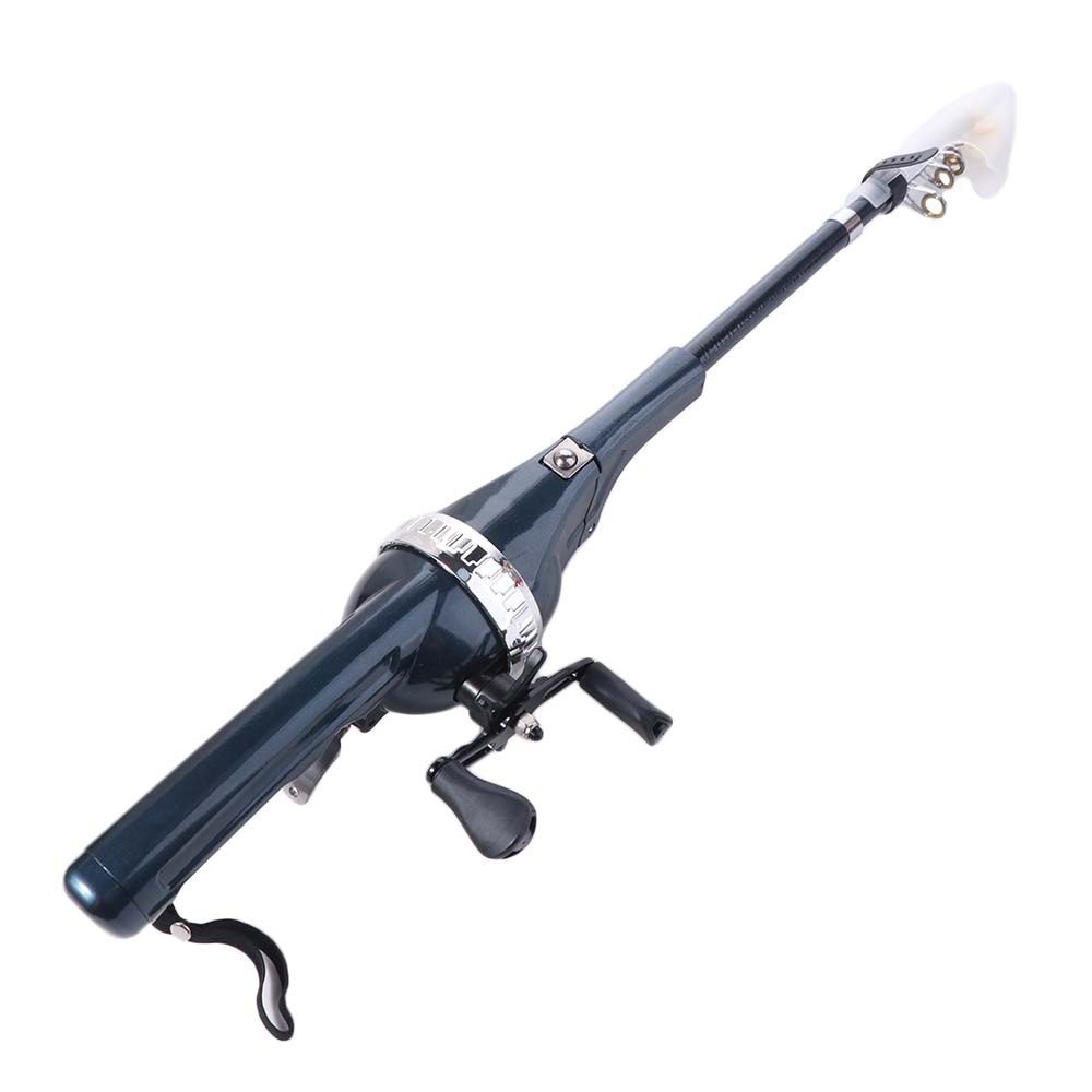 Foldable Fishing Rod 131cm Fish Tackle Set Mini Fish Pole Reel Combo Outdoor Fishing