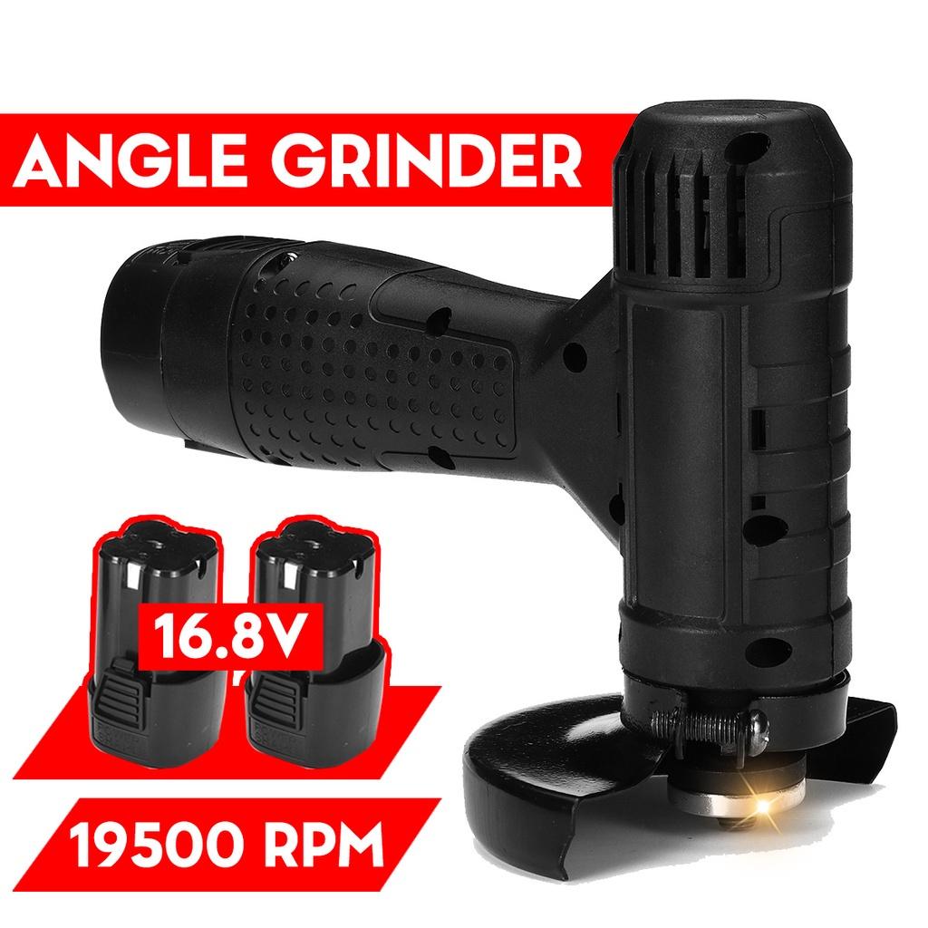 Cordless Angle Grinder Grinding Tools Household Handheld Polishing Cut Off Tool Metal Wood Cordless Brushless Cutter 16.8V