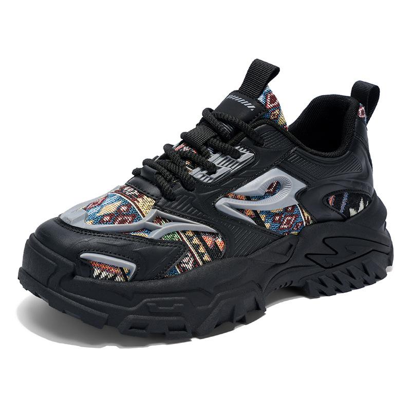 Four Seasons New Height Increase Casual Running Sneakers Platform Daddy Shoes 39