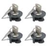4Pieces Prevent Electricity Theft Socket Lock Save Electricity Cost Lock Easy to Manage Durable Plastic Socket Lock