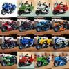 Alloy Inertia Motorcycle Model With Alloy And Plastic Materials For Kids Collectors