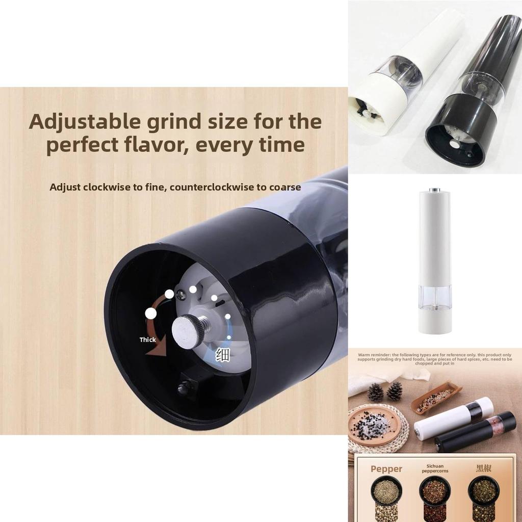Contemporary Pepper Mill With Adjustable Grind For Home Cooking And Gift