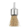 Steel Wire Brush Brass Plated Wheels Rotary Tool Metal Rust Removal Polishing Brush for Drill Maintenance and Metalworking