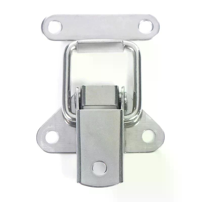 Stainless Steel 304 Toolbox Locking Latch Hasps Metal Toggle Catch Clasp Box Loaded Hinges Furniture Hardware Accessories