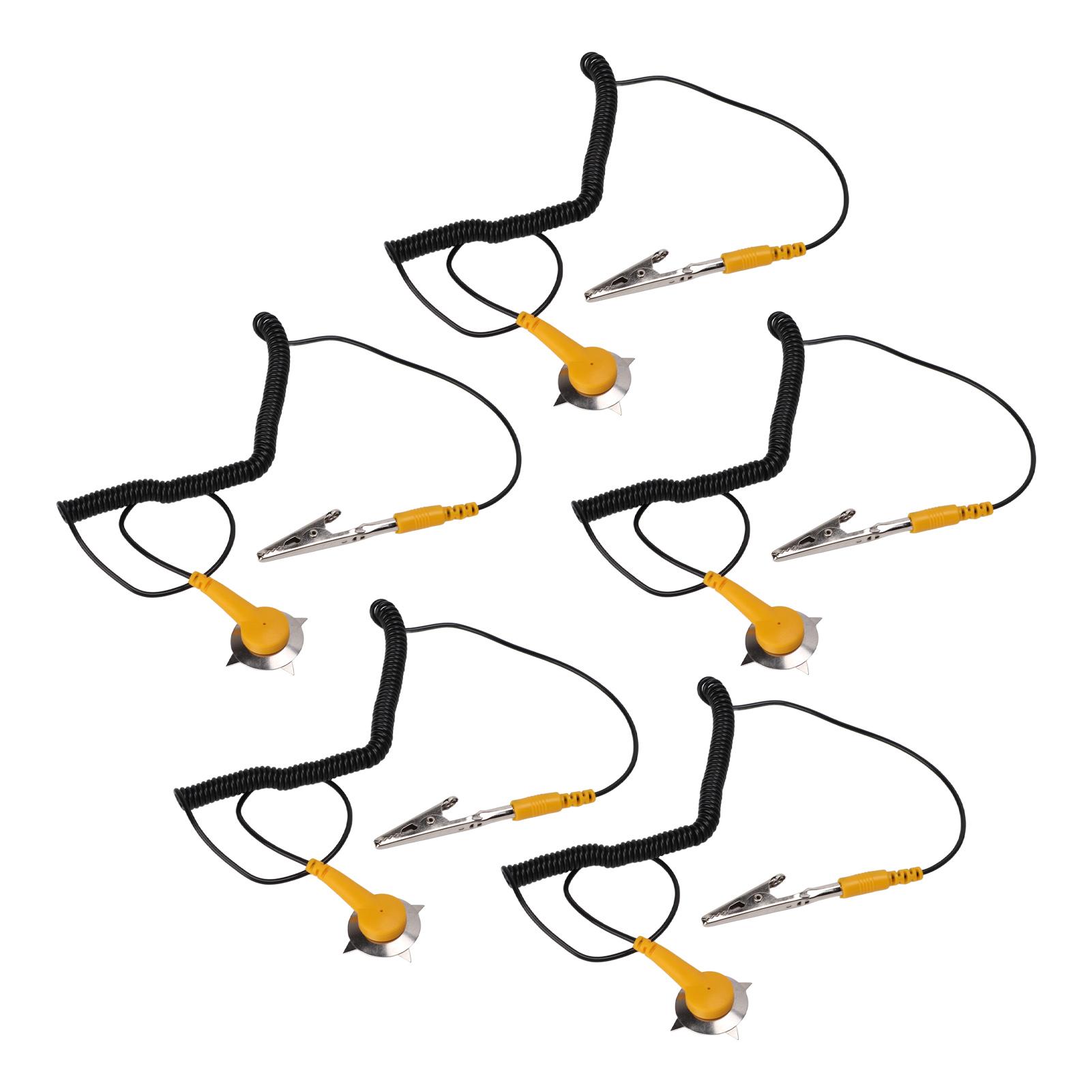 

5pcs Anti Static Grounding Wires 2mm Convenient Quick Electrostatic Grounding Buckles for