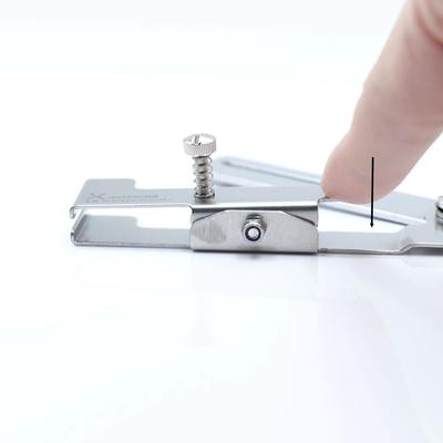 Verstellbarer Reißverschluss-Saumführer-Assistent Reißverschluss-Clip Fixiert Flach Nähmaschine Teil Leiste Linie Nähzubehör