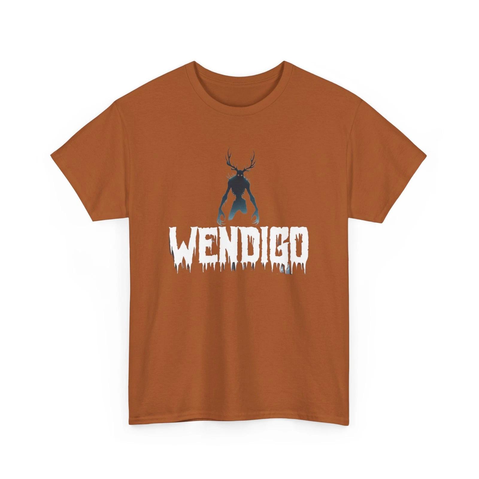 Wendigo Cryptid Creature Printed T shirt Mythical Legend Monster Collectible XL