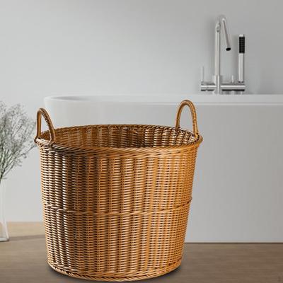 Home Storage Basket Laundry Organizer Water Resistant Wear Resistance Trash Decorative