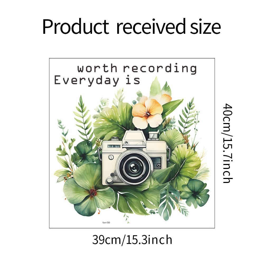 

Камера Зеленые Листья Растений Спальня Гостиная Стена Украшения Наклейка На Стену 39*40CM/fun-f30