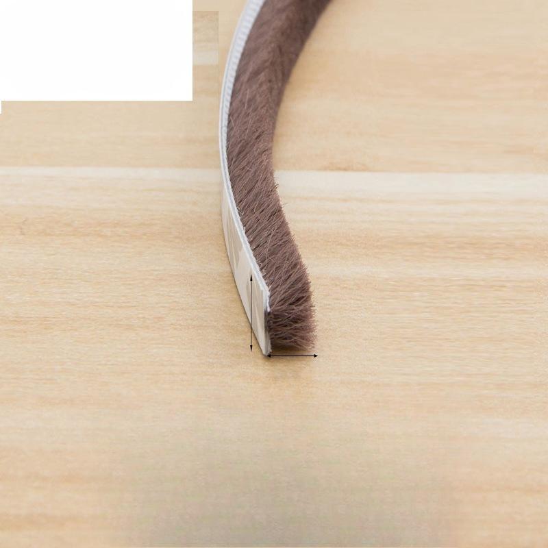 

Самоклеящаяся уплотнительная лента для дверей и окон, звукоизоляционная щеточная уплотнительная лента, уплотнитель от атмосферных воздействий, акустический пенополиуретановый наполнитель 5m коричневый