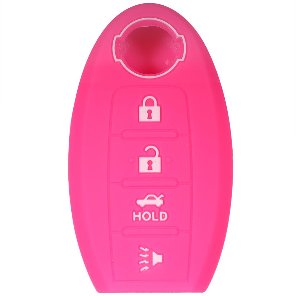 Silicone Key Fob Cover Case 4 Button Fits For Nissan Versa Leaf Sentra Sl Murano Maxima Altima Remote Fob