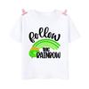 Rainbow Lucky Print Kids Shirts St Patricks Day Party Boys Girls Outfit Tshirt Holidy Child Short Sleeve Tops Toddler T Shirt