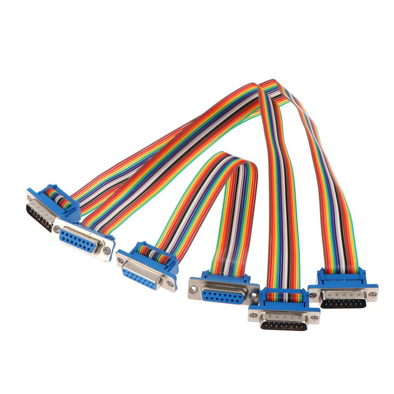 High Efficiency DB9 DB15 DB25 D-SUB Serial Port Cable Male Female for Secure Connections