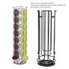 Black Color Coffee Pod Storage Rack 360 Degree Rotating Coffee Pod Display Rack Stand  For Office